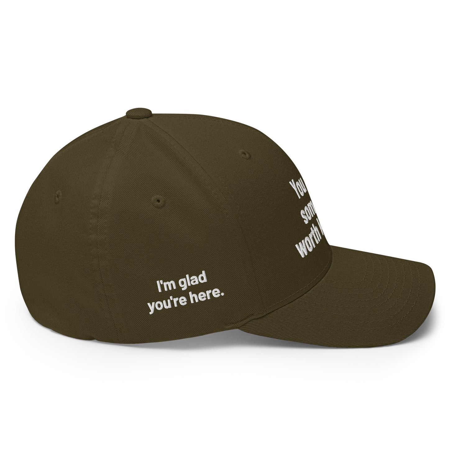 I'm Glad You're Here Structured Twill Cap