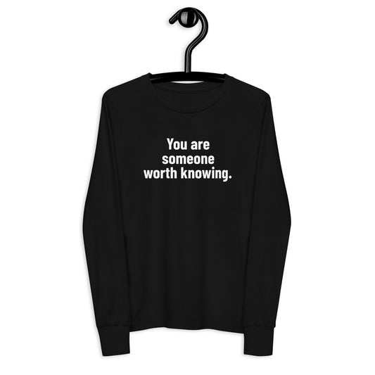 I'm Glad You're Here Youth Long Sleeve Tee